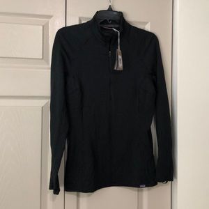 Patagonia Womens Thermal Weight Zip Neck-BLK-Small